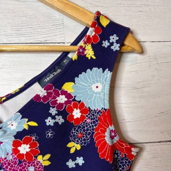 ModCloth Tank Top Womens Size XL Summer Found Stretch Floral Preppy Cotton Blend - Picture 11 of 15